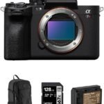 Sony Alpha a7R V Full-Frame Mirrorless Digital Interchangeable Lens Camera Body - Bundle with 128GB UHS-II SDXC Memory Card, Backpack, Extra Battery