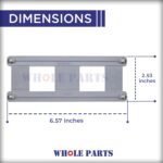 Whole Parts Dishwasher Guide Rail Ball Holder/Spacer Kit (2 PCs) Part# 428814 (8801349-77) - Replacement and Compatible with Some ASKO Dishwashers - Image 2