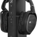 Sennheiser RS 175 RF Wireless Headphones for TV System with Bass Boost and Surround Sound Modes, Compact and Ergonomic, Wireless TV Listening, Black