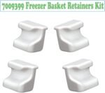 Replacement Sub Zero Freezer Retainer 7009399 Compatible with Sub-Zero Freezer Basket Clips 5029 611 650 BI-30U BI-30UG 611G BI-30U - 4 Pack - Image 2