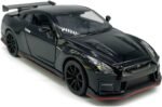 1:32 Scale 2023 GT-R Nismo (R35) Sports Car Model Toy Car Metal Diecast Toy Vehicle, Doors Open, Light Sound, Pull Back, Toys for Boys Kids Gifts, Men Collection, Home Office Décor, Black