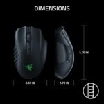 Razer Naga V2 Pro Wireless MMO Gaming Mouse: 19+1 Programmable Buttons w/Swappable Side Plates - HyperScroll Pro Wheel - Focus 30K Optical Sensor - Mouse Switches Gen-3-300 Hr Battery - Image 7