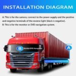 9 Inch Truck Backup Camera System for Tesla Cybertruck Tri Motor AWD 2022–2025, AHD Night Vision Rear View Camera with IPS Monitor, Reverse Camera Kit for Semi Truck, RV, Trailer, Bus - Image 7
