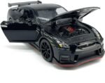 1:32 Scale 2023 GT-R Nismo (R35) Sports Car Model Toy Car Metal Diecast Toy Vehicle, Doors Open, Light Sound, Pull Back, Toys for Boys Kids Gifts, Men Collection, Home Office Décor, Black - Image 4