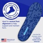 PowerStep Pinnacle Insoles, Orthotics for Plantar Fasciitis Relief, Made in USA Orthotic Insoles, Arch Support Inserts with Moderate Pronation, #1 Podiatrist Recommended (M 6-6.5, W 8-8.5) - Image 4