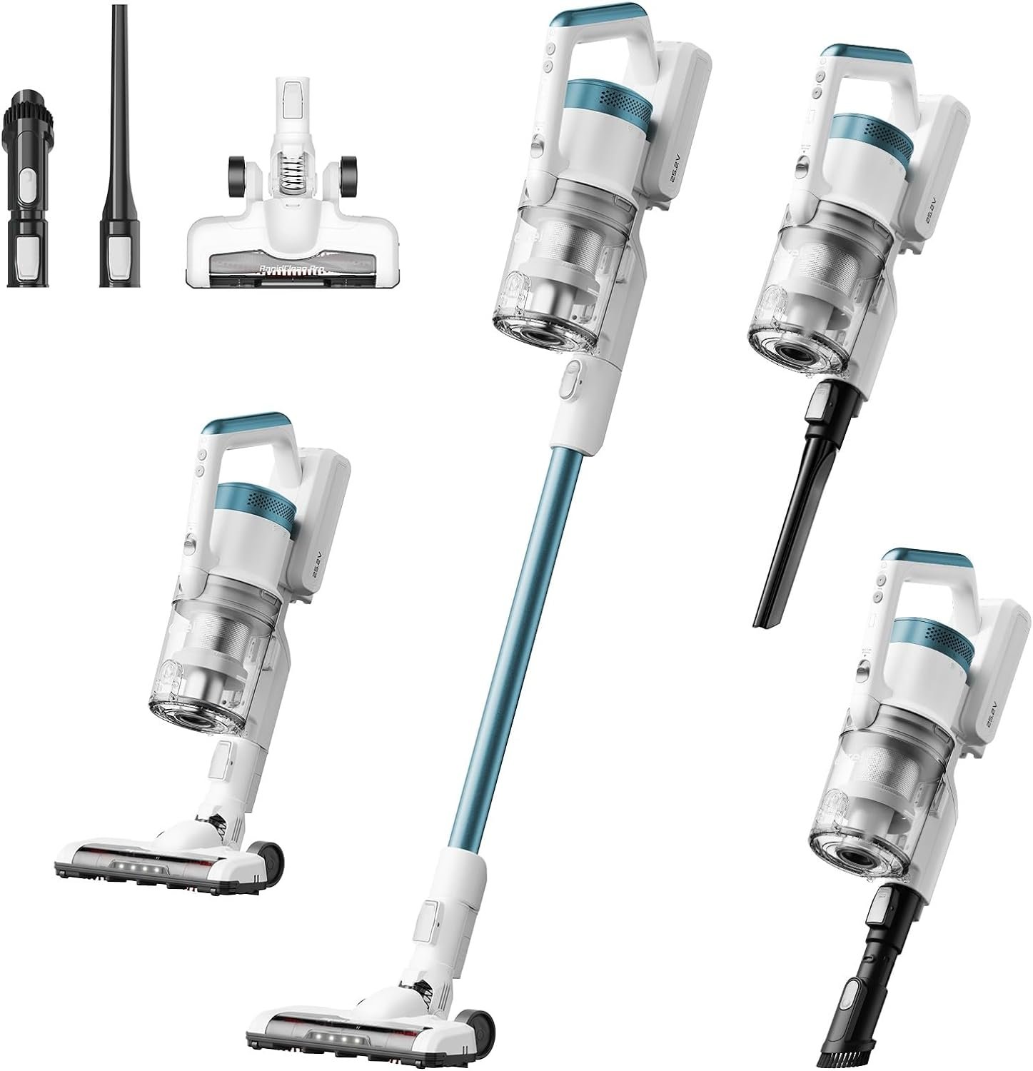 61pq-PdjLbL._AC_SL1500_.jpg Eureka RapidClean Pro NEC280TL Cordless Stick Vacuum Cleaner – Lightweight 5.3 lbs, 40-Min Runtime, LED Headlights, 3 Power Modes, Ideal for Pet Hair, Hard Floors & Carpets - Image 1