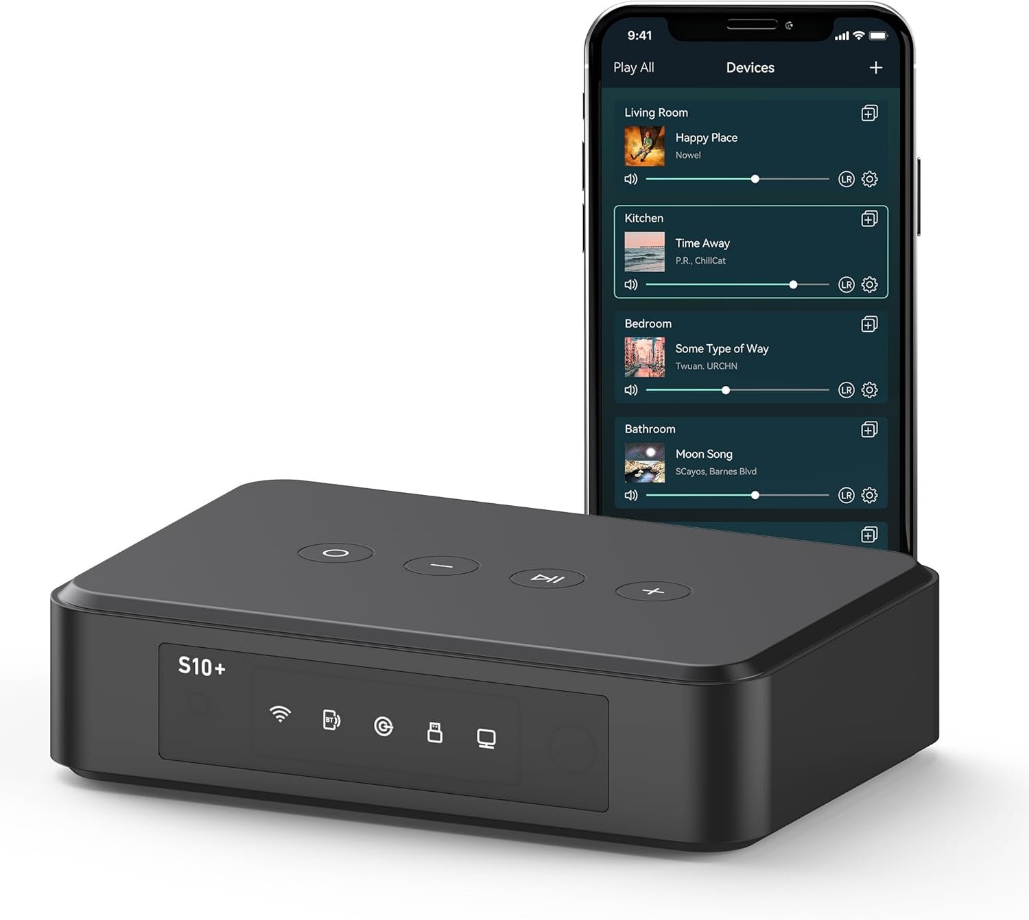 61rfHQov61L._AC_SL1500_.jpg Arylic S10+ AirPlay Audio Receiver, Multiroom Stereo with SPDIF Out, WiFi & Bluetooth Music Streamer, Streams HD Lossless Music from Spotify, Amazon Music,Tidal etc. - Image 1