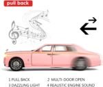 BDTCTK 1/32 Rolls-Royce Phantom Model Car,Zinc Alloy Pull Back Toy car with Sound and Light for Kids Boy Girl Gift(White) - Image 3