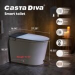 Casta Diva Smart Toilet with Bidet Built in, Auto Open/Close Lid,1000g MaP Flush, Heated Seat & Foam Dispenser, Foot Sensor Auto Flush, Blackout Flush, Bidet Toilet with Tank Built in (CD-K030PRO) - Image 9