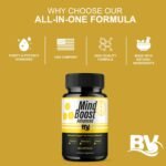 BLUE VIBE Mind Boost Premium Health & Wellness Nootropic Supplement, MindBoost Advanced All Natural Health Management & Overall Wellness Support Supplement Formula Pills (1 Pack - 60 Capsules) - Image 4