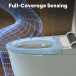 Casta Diva Smart Toilet with Bidet Built in, Auto Open/Close Lid,1000g MaP Flush, Heated Seat & Foam Dispenser, Foot Sensor Auto Flush, Blackout Flush, Bidet Toilet with Tank Built in (CD-K030PRO) - Image 3