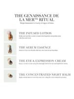 La Mer Genaissance Ritual Full Set, Infused Lotion, The Serum Essence, The Eye and Expression Cream & The Concentrated Night Balm - Image 4