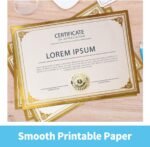 SUNEE 75pcs Certificate Kit, 25pcs Navy Blue Certificate Holders & 25pcs Letter Size Certificate Papers & 25pcs Gold Foil Award Seals for Diploma, Award, Accomplishment - Image 6