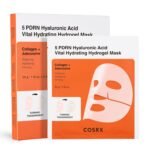 COSRX 5 PDRN Hyaluronic Acid Vital Hydrating Hydrogel Mask, Overnight Hydrogel Face Mask for Glass Glow Skin & Firming with Salmon DNA, Centella PDRN, Korean Skin Care (34g x 3ea)