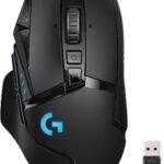 Logitech G502 Lightspeed Wireless Gaming Mouse with Hero 25K Sensor, PowerPlay Compatible, Tunable Weights and Lightsync RGB - Black