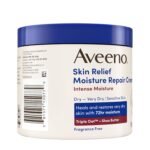 Aveeno Skin Relief Intense Moisture Repair Body Cream with Triple Oat & Shea Butter Formula, Helps Heal, Repair & Restore Very Dry Skin with Long-Lasting Moisture, Fragrance-Free, 11 oz - Image 5