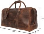 Handmade Leather Travel Duffel Bag - Airplane Underseat Carry On Bags by Rustic Town - Image 8
