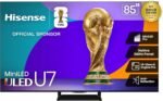Hisense 85" U7 Mini-LED ULED 4K UHD Best Premium Gaming Google Smart TV (85U75QG, 2025 Model) - QLED, Native 165Hz, VRR 288, Up to 3000 Nits, HDR10+, Dolby Vision IQ · Atmos, IMAX Enhanced, 2.1.2 Ch