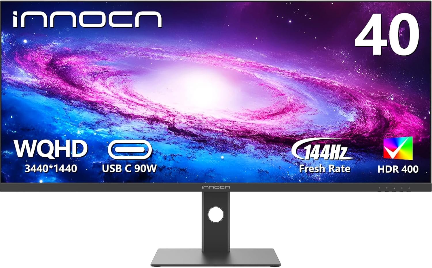 717L1q4PEcL._AC_SL1500_.jpg INNOCN 40C1R Ultrawide Monitor 40" WQHD 3440 x 1440p 144Hz FreeSync Premium HDR400 21:9 Computer Display 95% DCI-P3 500Nits IPS USB Type-C HDMI Tilt/Height Adjustable, Mountable - Image 1