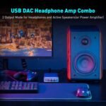 Fosi Audio K5 Pro Gaming DAC Headphone Amplifier Mini Hi-Fi Stereo Digital-to-Analog Audio Converter USB Type C/Optical/Coaxial to RCA/3.5MM AUX for PS5/PC/MAC/Computer - Image 5