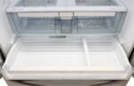 BRAMA French Door Refrigerator with Ice Maker and Dual Drawer Bottom Freezer, 20.7 Cu.Ft. Capacity with Adjustable Shelves Counter Depth Stainless Steel Exterior, 36-Inch, Metallic - Image 9