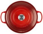 Le Creuset Enameled Cast Iron Signature Round Dutch Oven, 7.25 qt., Cerise - Image 2