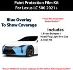 BOGAR TECH DESIGNS for Lexus LC 500 (Inspiration Series) 2021+ Front Bumper Premium Paint Protection PPF Film Kit Cover, Clear Bra - Image 2