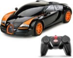 BEZGAR Bugatti Toy Car - Officially Licensed Bugatti Grand Sport Vitesse Remote Control Car,1:24 Scale Sport Racing Toy Car Model Vehicle for Kids, Adults, Girls and Boys (47000 Black)