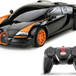 BEZGAR Bugatti Toy Car - Officially Licensed Bugatti Grand Sport Vitesse Remote Control Car,1:24 Scale Sport Racing Toy Car Model Vehicle for Kids, Adults, Girls and Boys (47000 Black)