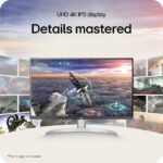 LG 27UP650K-W 27-inch Ultrafine 4K UHD (3840 x 2160) IPS Computer Monitor, 60Hz, 5ms, DisplayHDR 400, Reader Mode, Flicker Safe, HDMI, DisplayPort, Tilt/Height/Pivot Adjustable Stand, White - Image 4