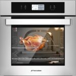 ThermoMate 24 Inch Electric Wall Oven, ETL Certified, 2.6 Cu.Ft. Convection Ovens with 12 Functions, 3D Heating, 3100W, Sensor Touch Control, Safety Lock, Stainless Steel
