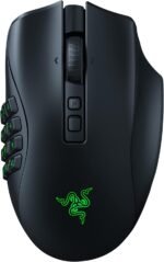 Razer Naga V2 Pro Wireless MMO Gaming Mouse: 19+1 Programmable Buttons w/Swappable Side Plates - HyperScroll Pro Wheel - Focus 30K Optical Sensor - Mouse Switches Gen-3-300 Hr Battery