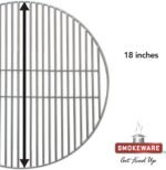 SMOKEWARE Stainless Steel Grill Grate – Compatible with Large Big Green Egg, Heavy Duty Gauge, 18 inches - Image 3