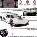 Toy Cars Model Koenigsegg Jesko 1/24 White Alloy Collectibles Die-cast Vehicles with Sound and Light - Image 4