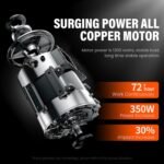 Berserker 1300W 12-Pound SDS-Max Demolition Jack Hammer, 1-9/16" 11-Amp Small Corded Electric Demo Chipping Hammer for Floor Tile Removal, Concrete Breaker with Carrying Case & 2 Chisels - Image 8