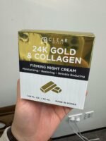 Clear Beauty 24K Gold & Collagen Night Cream – Firming & Ultra Hydrating Face Moisturizer – Restores Smooth, Youthful Looking Skin – Dermatologist Tested, Korean Skin Care, Clean Beauty – 1.69 Fl Oz - Image 7