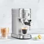 CASABREWS CM5418 Espresso Machine 20 Bar, Compact Espresso Maker with Steam Milk Frother, Stainless Steel Coffee Machine with 34oz Removable Water Tank for Cappuccino, Gift for Women or Men, Silver - Image 7