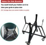 Dracarys Rolling Cart for Big Green Egg Accessories Rolling Nest with Heavy Duty Locking Caster Wheels Powder Coated Steel Rolling Outdoor Cart for Large Big Green Egg Kamado Joe Grill Stand - Image 3