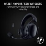 Razer BlackShark V3 X HyperSpeed Wireless Gaming Headset for PC: 50mm Drivers - Cardioid Mic - 2.4 GHz, Bluetooth, USB - Works with Mac, PS5, Nintendo Switch, Smartphone - 70 Hr Battery - Black - Image 5