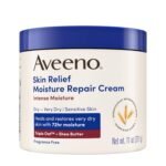 Aveeno Skin Relief Intense Moisture Repair Body Cream with Triple Oat & Shea Butter Formula, Helps Heal, Repair & Restore Very Dry Skin with Long-Lasting Moisture, Fragrance-Free, 11 oz - Image 4