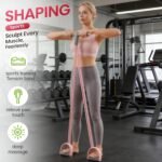 Pedal Resistance Bands with Handles, Multifunction Elastic Yoga Resistance Band, Natural Rubber Foot Pedal Resistance Bands Stretching Workout Fitness Bands for Abdomen Arm Waist Leg - Image 6