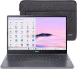acer Chromebook Plus 515 Laptop with Google AI – 15.6" Full HD 1920 x 1080 IPS Touch Display | Intel Core i3-1305U | 8GB LPDDR5X | 256GB SSD | Wi-Fi 6E | FHD Camera | Chrome OS | CB515-2HT-33M4