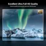 Projector 4K with WiFi and Bluetooth [2000 ANSI/AI Auto Focus/Official Licensed Apps], Outdoor Movie Projector with Smart TV OS 2.0 & Dolby, HAPPRUN Home Theater Projector for Indoor/Outdoor Use - Image 3