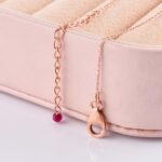 InfiinityGemsArt Burmese Ruby Necklaces For Women Natural Gemstone Handmade Beaded Jewelry, July Birthstone, Chakra Healing Crystals,14K Rose Gold Plated 925 Sterling Silver Chain 18 inch - Image 4