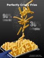 Nuwave Bravo XL Pro Air Fryer Toaster Oven, Improved 100% Super Convection, Quicker & Crispier Results, 100 Presets, Multi-Layer Even Cooking, 50-500F, Smart Probe, PFAS Free, 30QT, Stainless Steel - Image 4