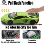 1/36 Scale Lamborghini Aventador LP750-4 SV Diecast Cars Models,Pull Back Vehicles Toy Cars,Cars Gifts for Boys Girls (Green) - Image 5