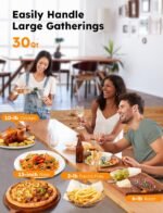 Nuwave Bravo XL Pro Air Fryer Toaster Oven, Improved 100% Super Convection, Quicker & Crispier Results, 100 Presets, Multi-Layer Even Cooking, 50-500F, Smart Probe, PFAS Free, 30QT, Stainless Steel - Image 6