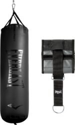 Everlast Elite Punching Bag – Hanging Heavy Bag for Adults with Dual Strap System | Durable Boxing Bag for Boxing, MMA, Muay Thai, Home Gym Training