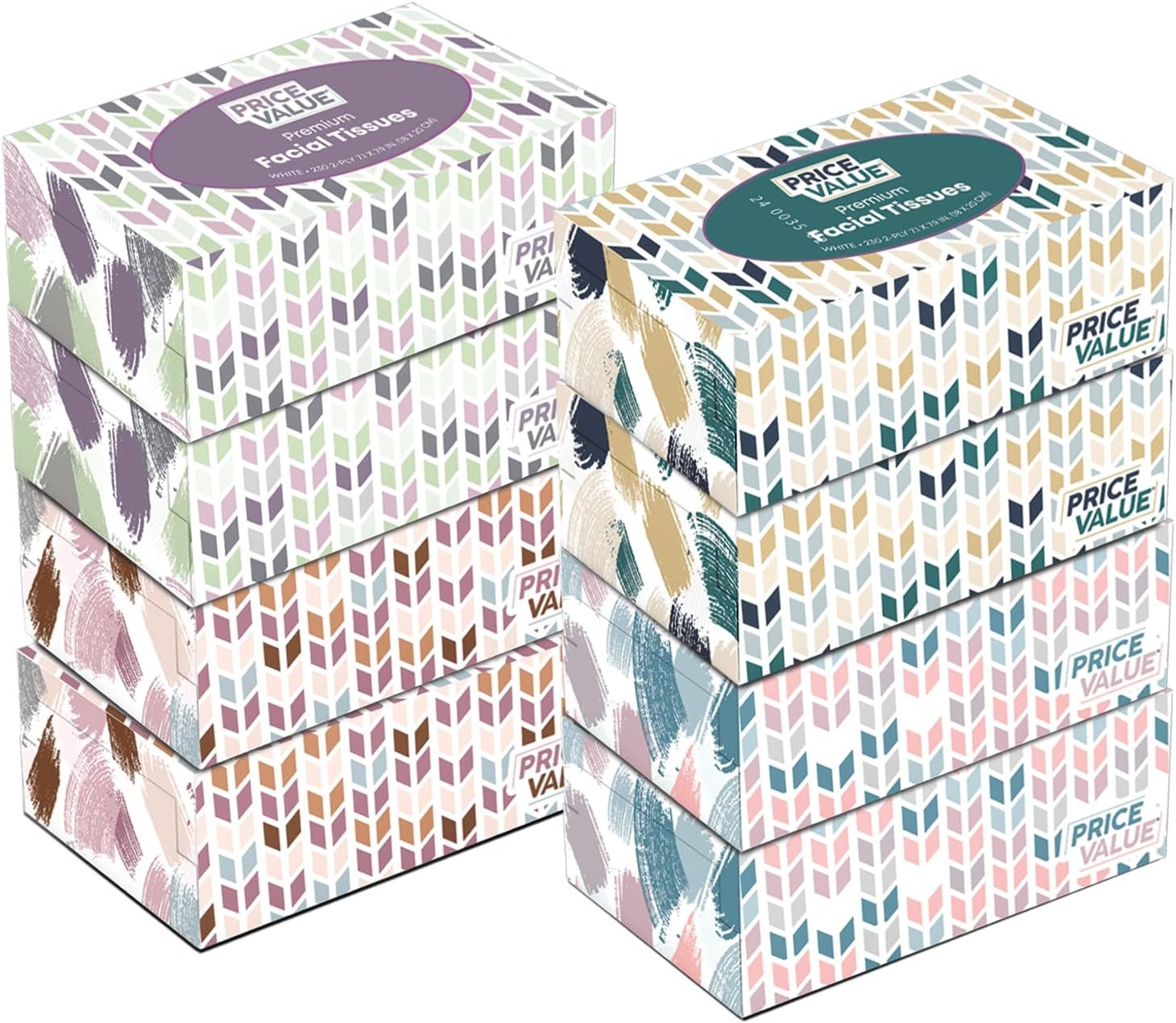71LLCbRmj5L._AC_SL1500_.jpg Facial Tissues boxes 230 Sheets Per Box 8 Boxes. Premium Soft Gentle and Durable in A Stylish Box - 1,840 Sheets - Image 1