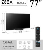 Panasonic Z8 Series (2025) 77-inch OLED 4K Ultra HD Smart Fire TV, Dolby Vision IQ, HDR10+ Adaptive, 144Hz Refresh Rate, Hands-Free Alexa 77Z8BAP - Image 4